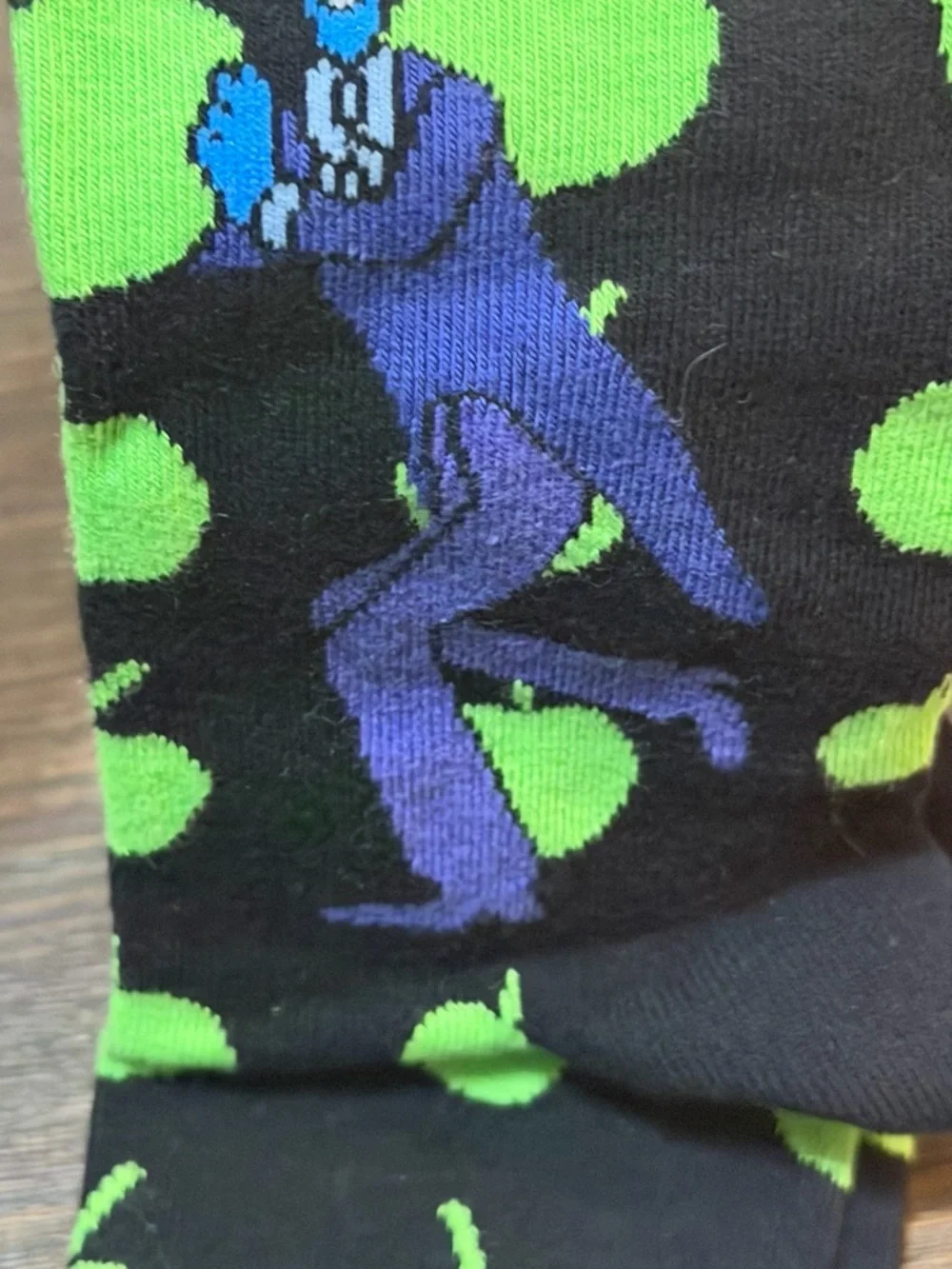 Happy Socks Black, Green & Purple The Beatles Crew Socks